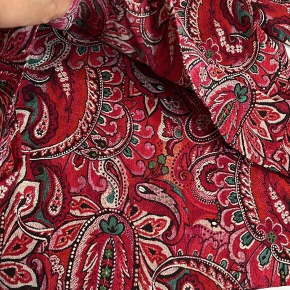 J. Jill Red Paisley Blouse - Picture 11 of 14